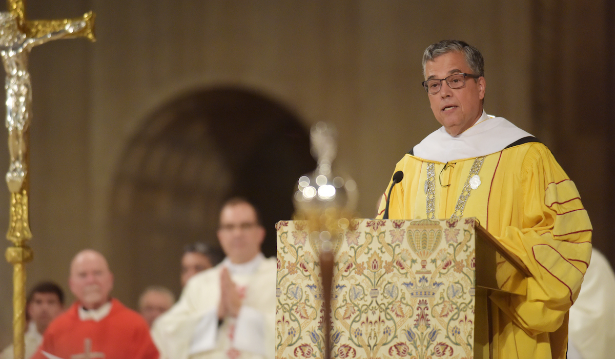 Dr. Peter Kilpatrick is set to be installed as Catholic University’s sixteenth president on Friday, Nov. 11, in the Great Upper Church of the Basilica of the National Shrine of the Immaculate Conception. The entire University community is invited to attend.
