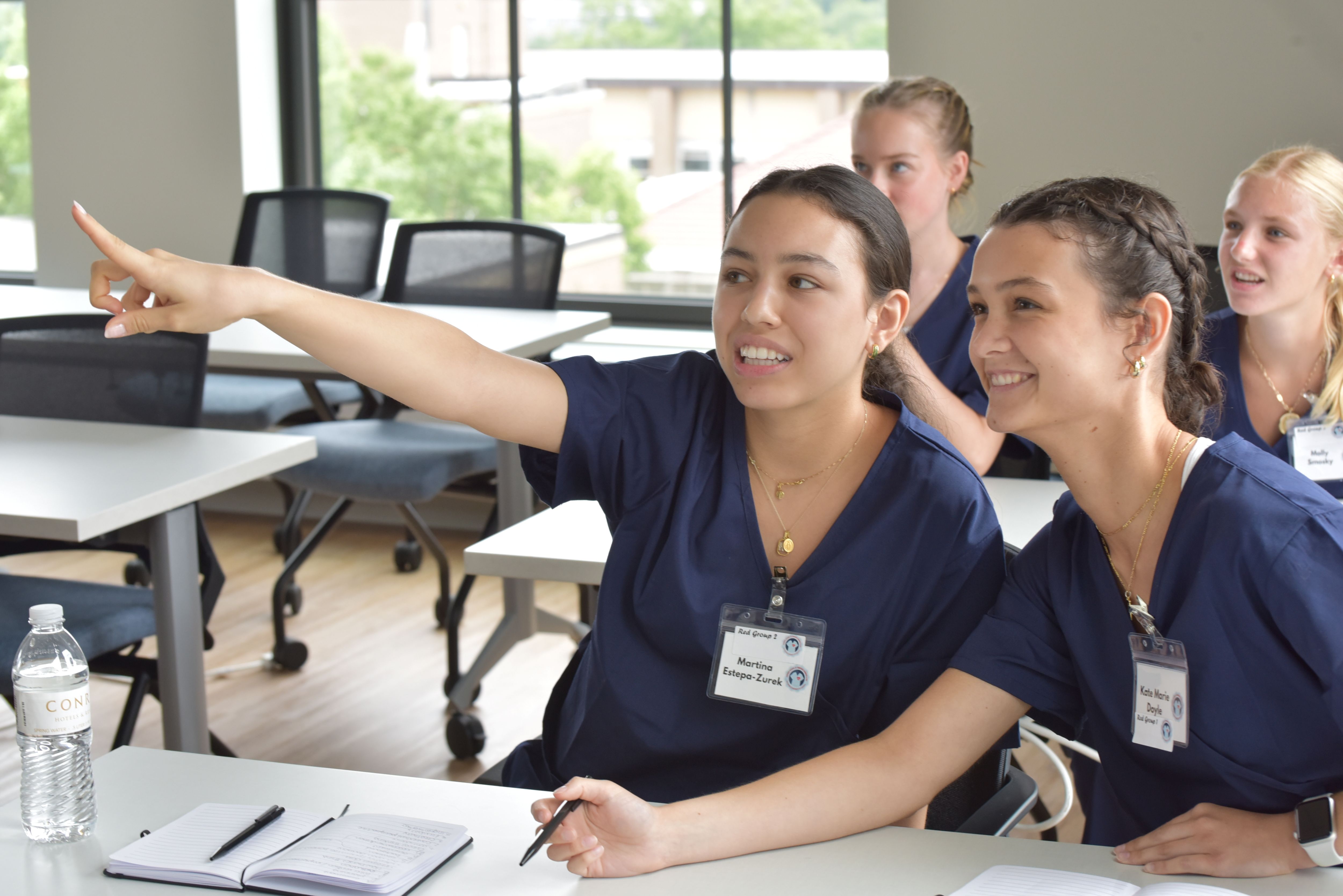 nursing students participate in a classroom session