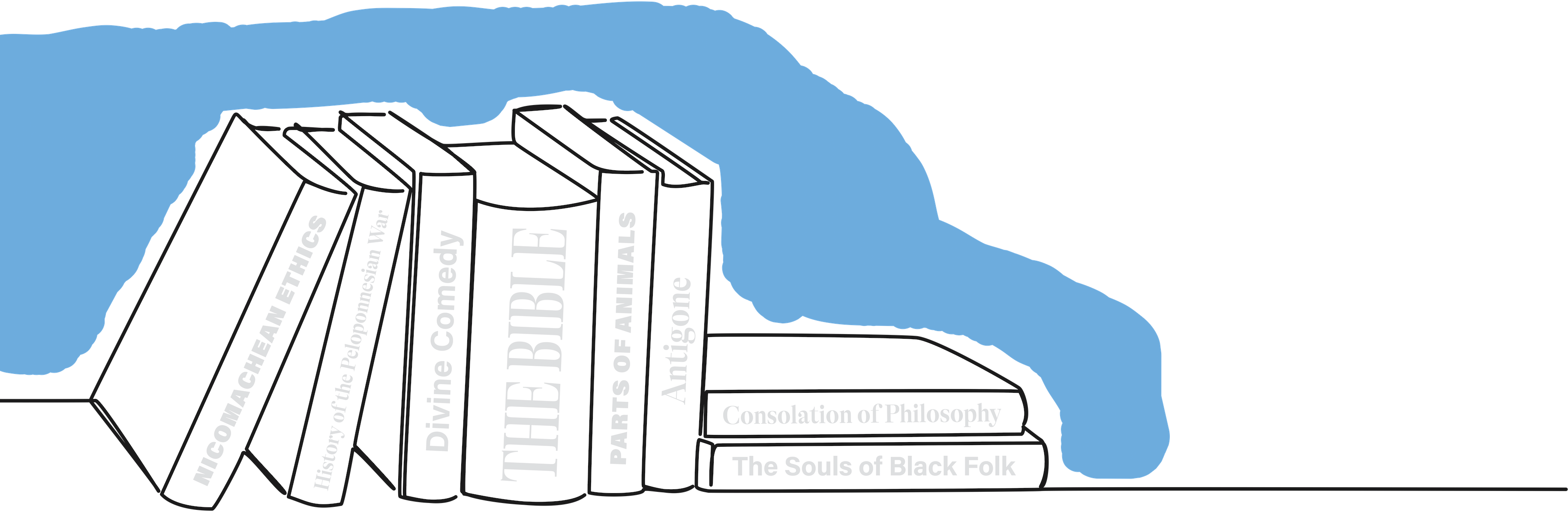 Stack of books, recommended reading