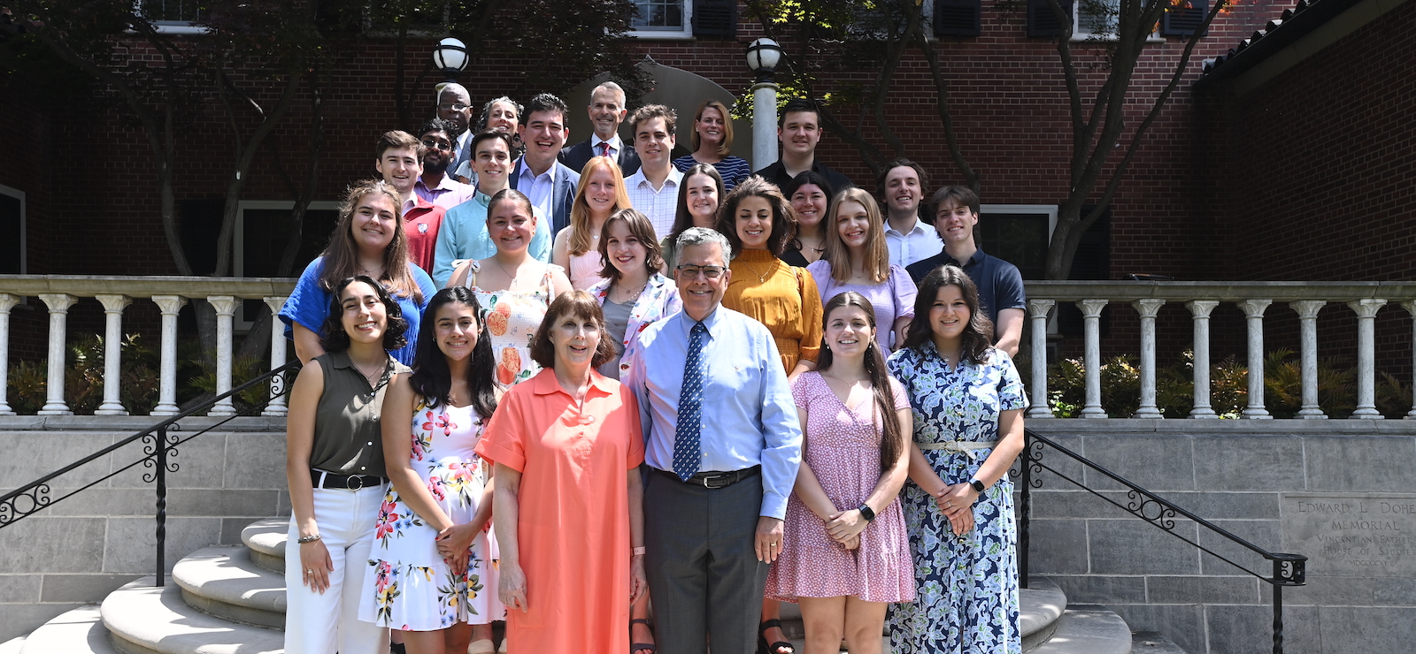 group of students of the President's Society with President Kilpatrick