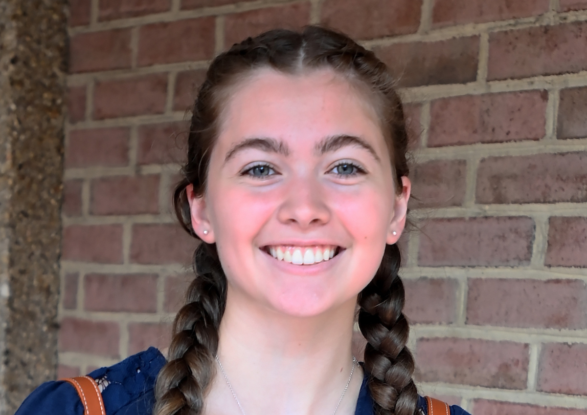 Sophia Hallbrooks as a freshman