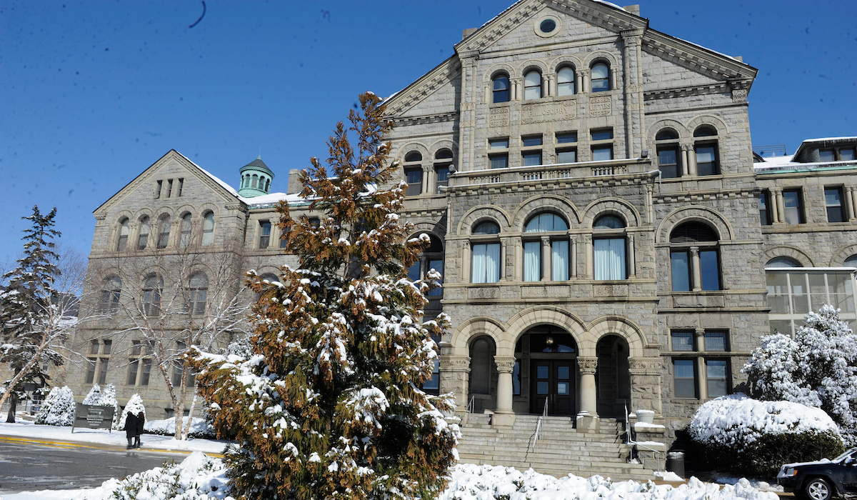 Winter at Catholic University of America.