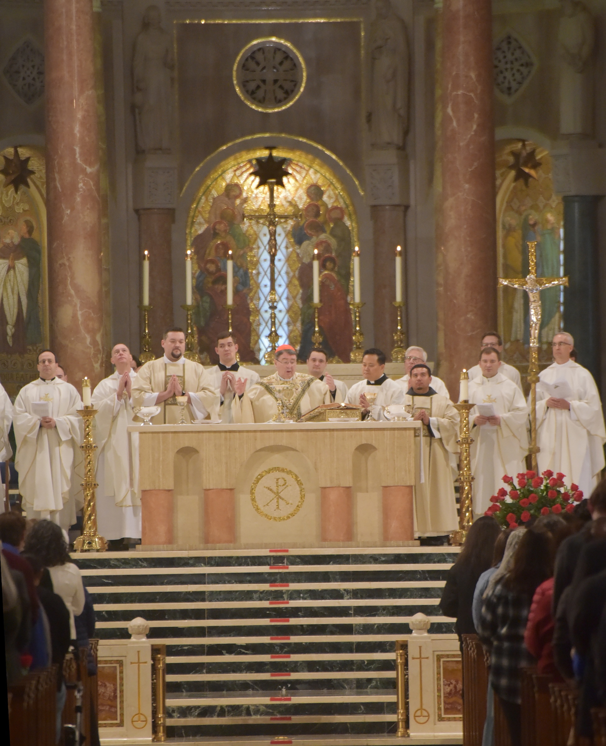 Cardinal Christophe Pierre, apostolic nuncio to the United States, said celebrated Mass with priests from across “Little Rome,” another name for the neighborhood that is the University’s home. 