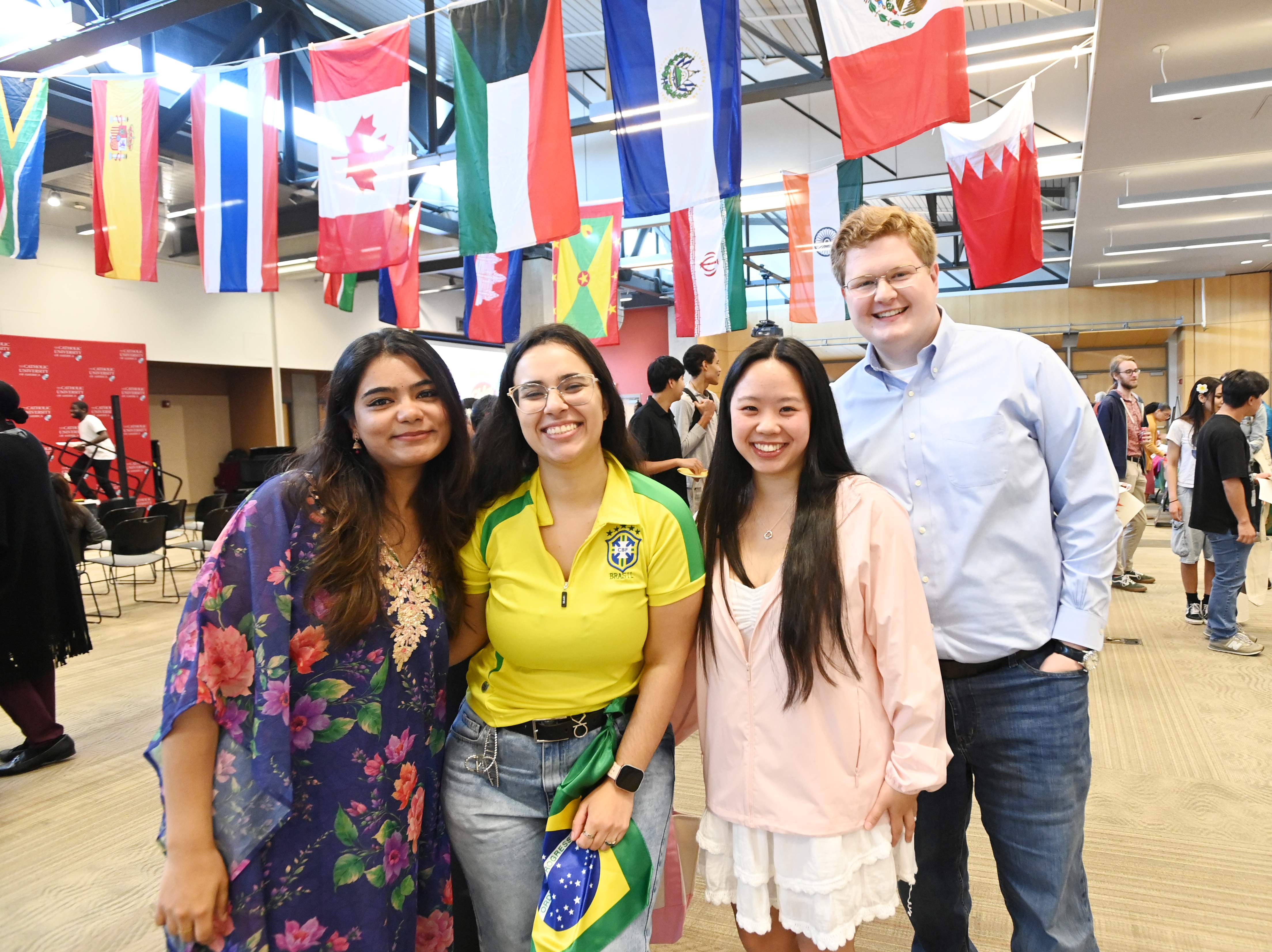 group of students at global fest