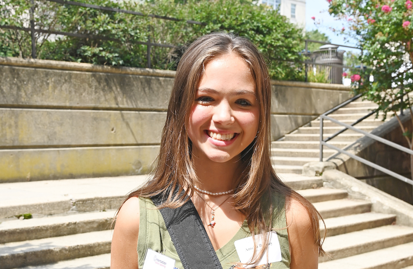 Amelia Bamsey as a freshman