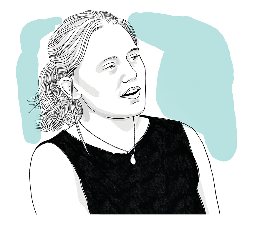 drawing of marta bystrowska