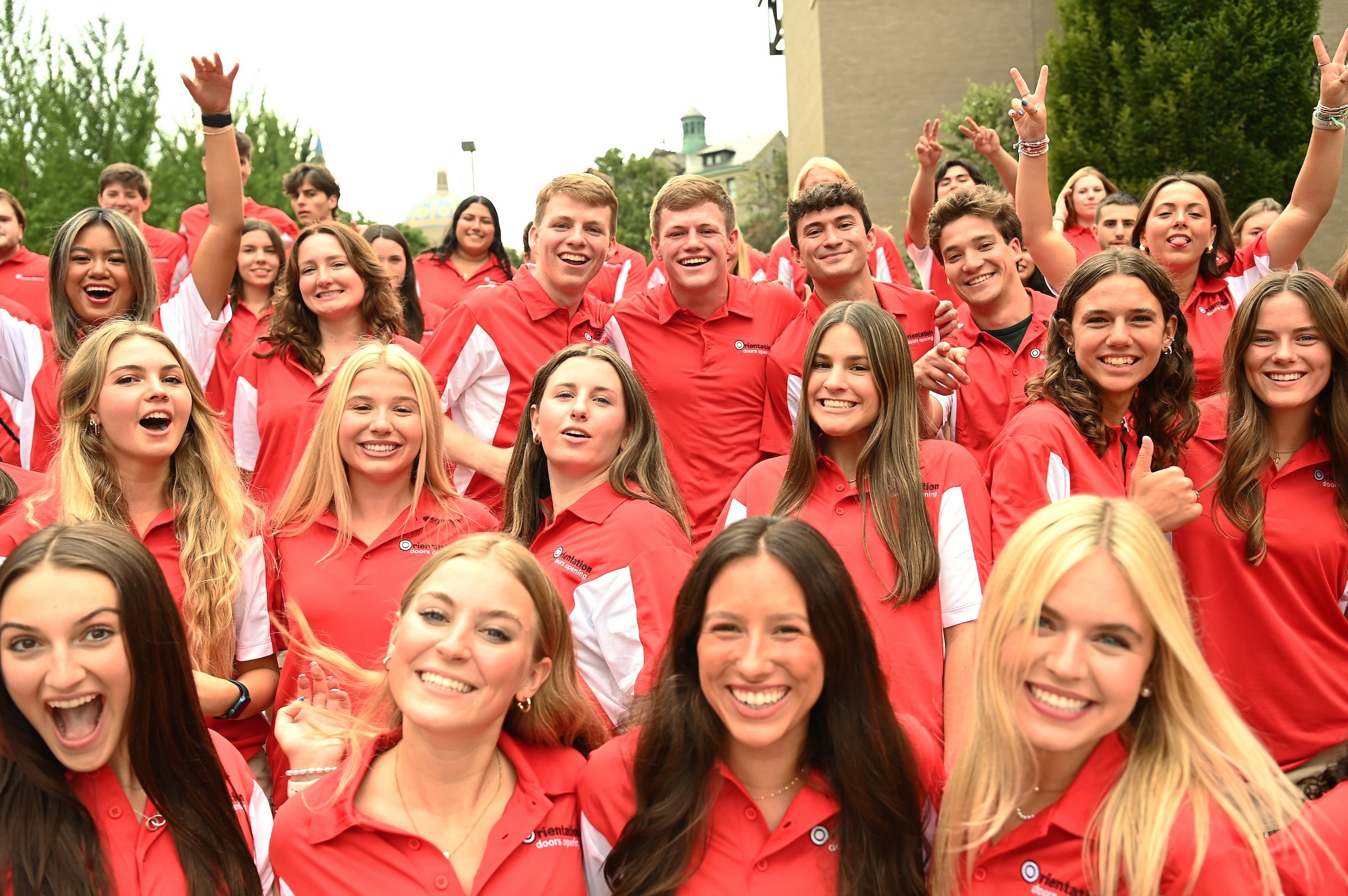 group portrait of orientation advisors