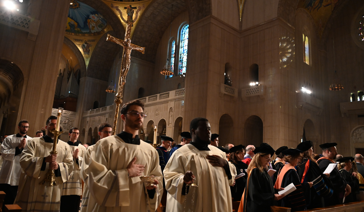 Procession at the Holy Spirit Mass
