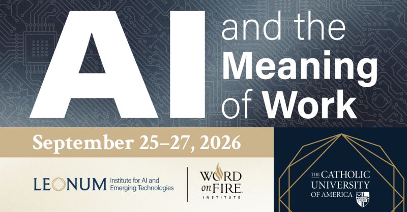 Logo of AI and the Meaning of Work Symposium. 