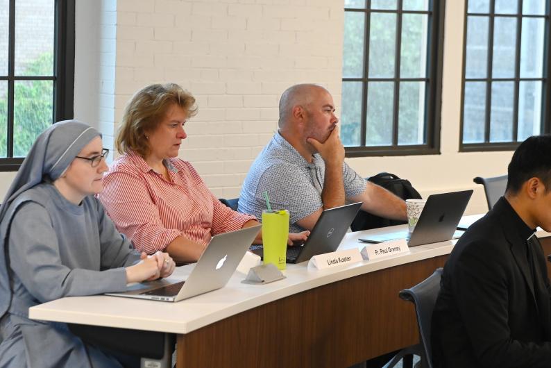 graduate students paying attention in class