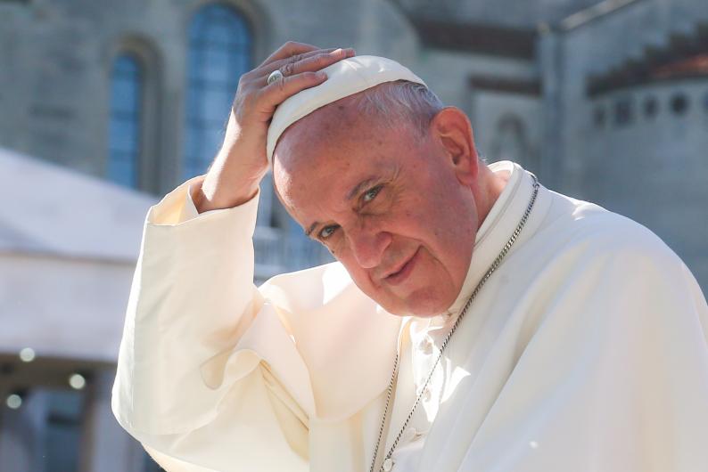 Pope Francis during his visit to Catholic University in 2015
