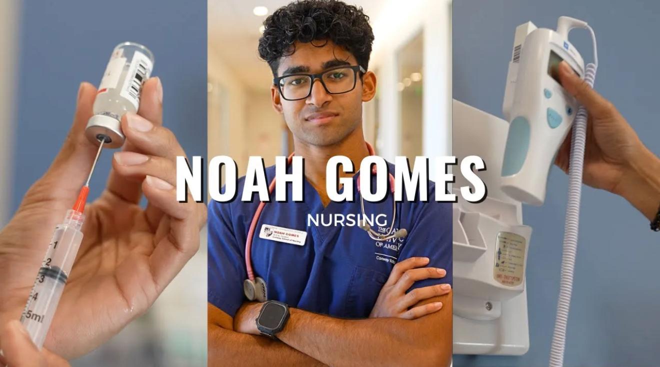 Image of Catholic University student Noah Gomes.
