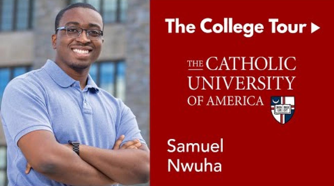 Thumbnail of video Community at Catholic University | The College Tour: First-Generation, Computer Science Student